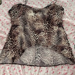Cheetah print blouse